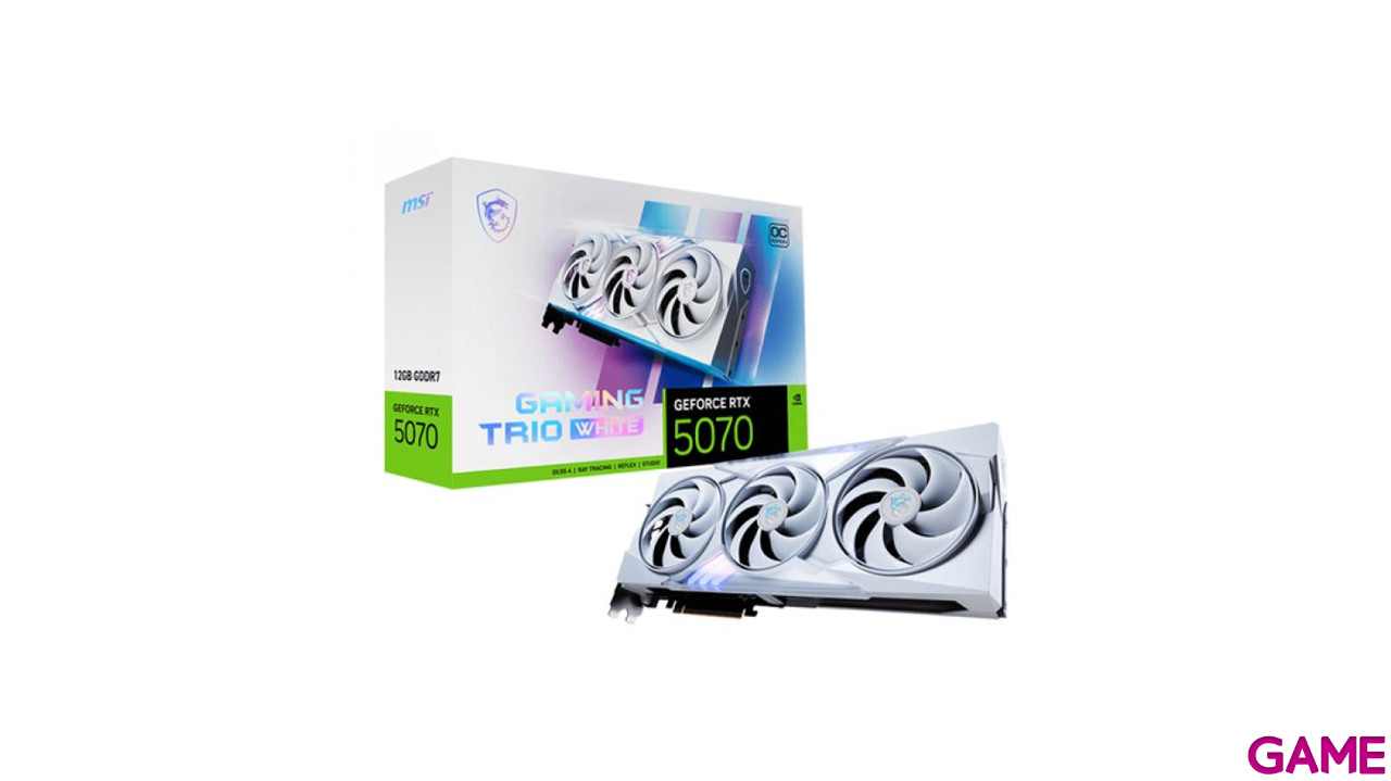 MSI Gaming GeForce RTX 5070 Trio OC White 12GB GDDR7 - Tarjeta Grafica Gaming-1