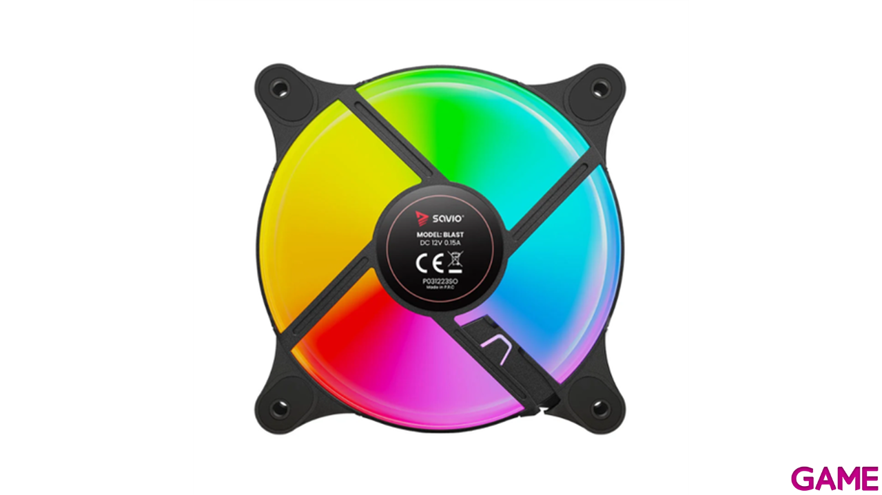 VENTILADOR 120X120 SAVIO BLAST ARGB-0