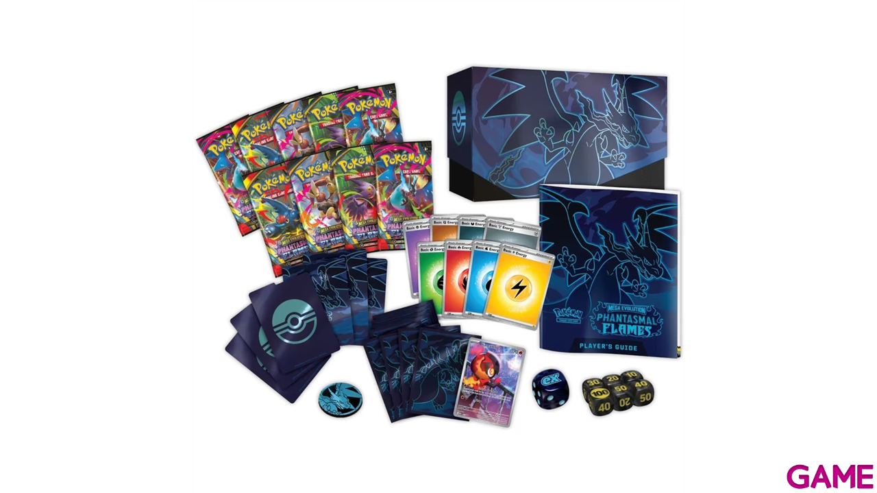 Caja de Entrenador Élite Pokemon Megaevolución Fuegos Fantasmales (inglés)-3