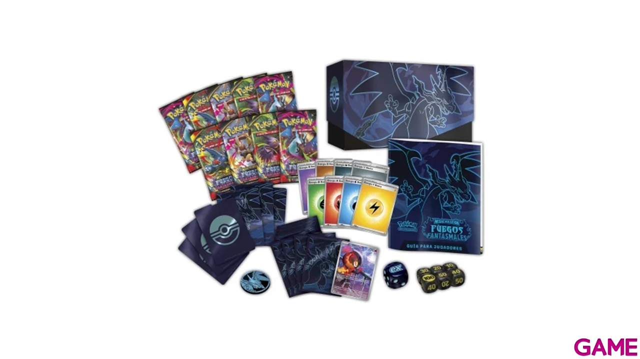 Caja de Entrenador Élite Pokemon Megaevolución Fuegos Fantasmales (español)-1