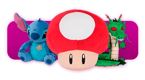 Peluches - Pokémon, Mario, Sonic y mucho más en formato peluche oficial en GAME. Personajes de videojuegos, anime y cultura pop para coleccionar o regalar. Ediciones limitadas y licencias originales al mejor precio. en GAME.es