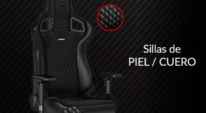 SILLAS DE PIEL / CUERO - Sillas tapizadas en cuero con excelente ergonomía y alta transpirabilidad para una inmejorable comodidad en tus partidas. en GAME.es