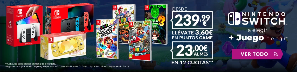 Pack Switch + Juego Mario en GAME.es