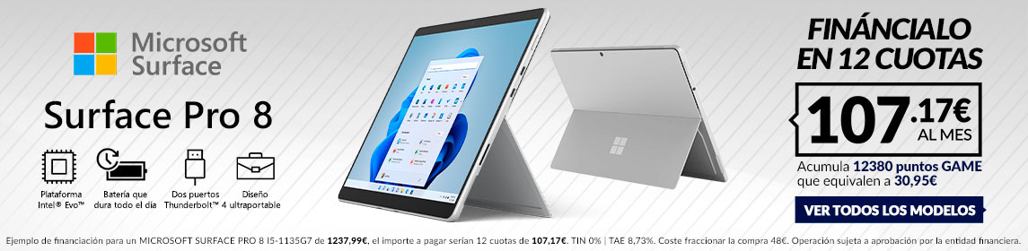 Microsoft Surface Pro 8 en GAME.es
