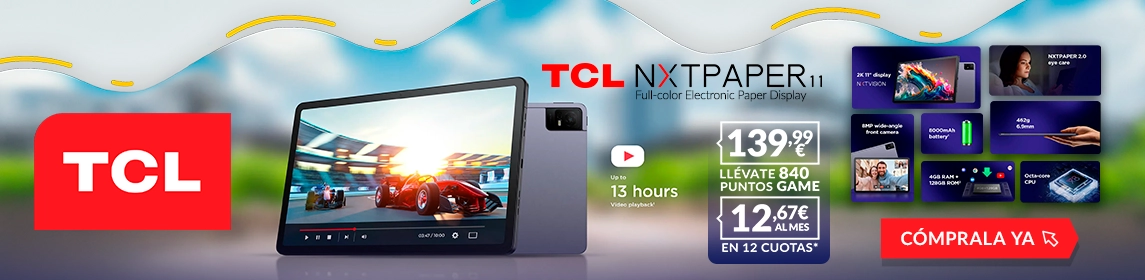 TCL NXTPaper en GAME.es