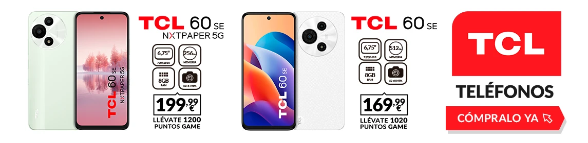 Teléfonos TCL en GAME.es
