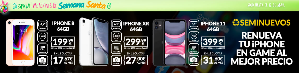 iPhone 100% Garantizados en GAME.es