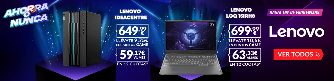 Ahorra o Nunca Lenovo en GAME.es