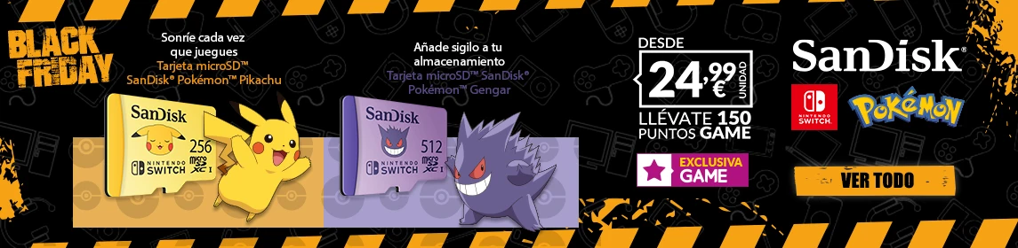 ¡Black! SanDisk Pokémon en GAME.es