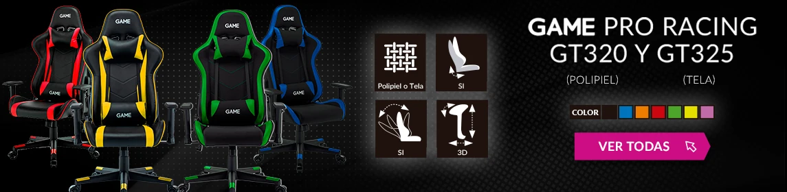 Sillas GAME GT320 y GT325 en GAME.es