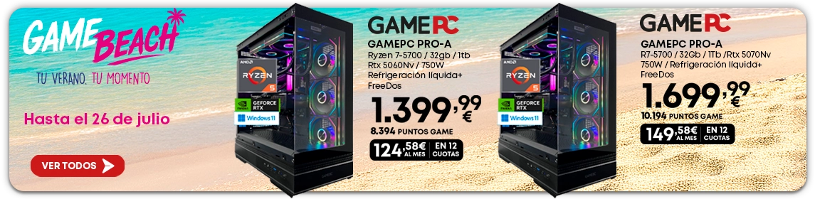Actualiza tu setup en verano en GAME.es