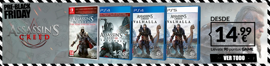 ¡Pre-Black-Friday! Assassin´s Creed en GAME.es