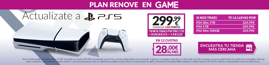 Plan Renove PS5 en GAME.es