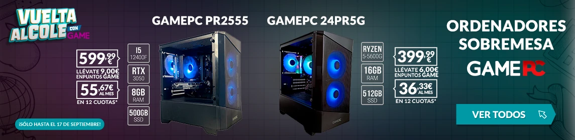 Ordenadores GAMEPC en GAME.es