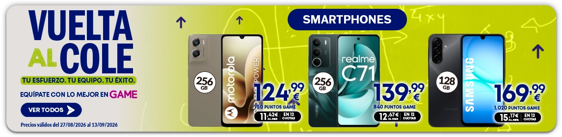 Smartphones Vuelta al Cole en GAME.es