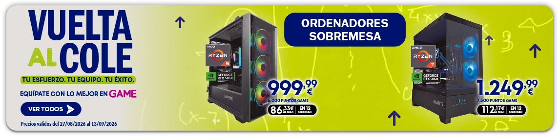 Sobremesas Vuelta al Cole en GAME.es