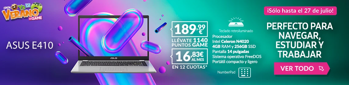Portátil Asus E410 en GAME.es
