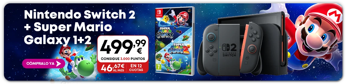Nintendo Switch 2 + Super Mario Galazxy 1+2 en GAME.es