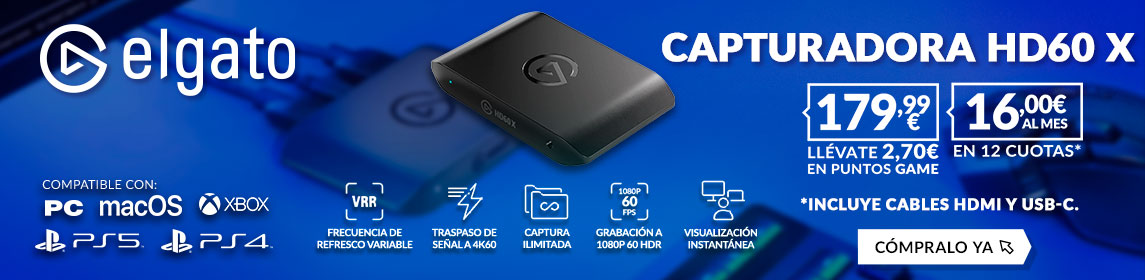 Capturadora HD60 X en GAME.es