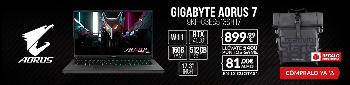 Portátil Gigabyte en GAME.es