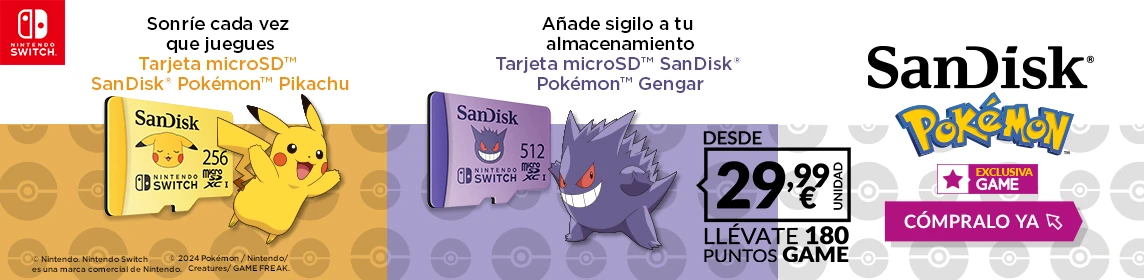 SanDisk Pokémon en GAME.es