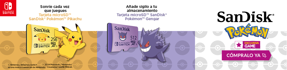 Tarjetas SanDisk Pokémon en GAME.es