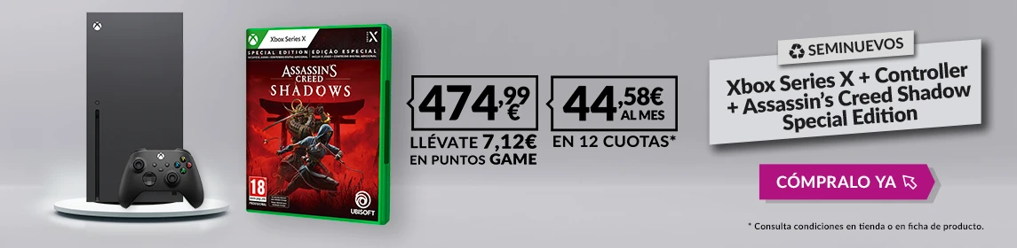 Pack XSX + Assassin's Creed Shadows en GAME.es