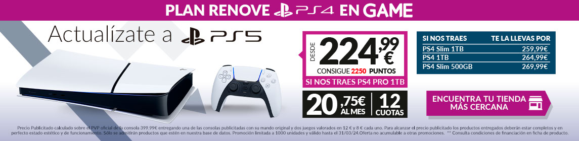 Plan Renove PS5 en GAME.es