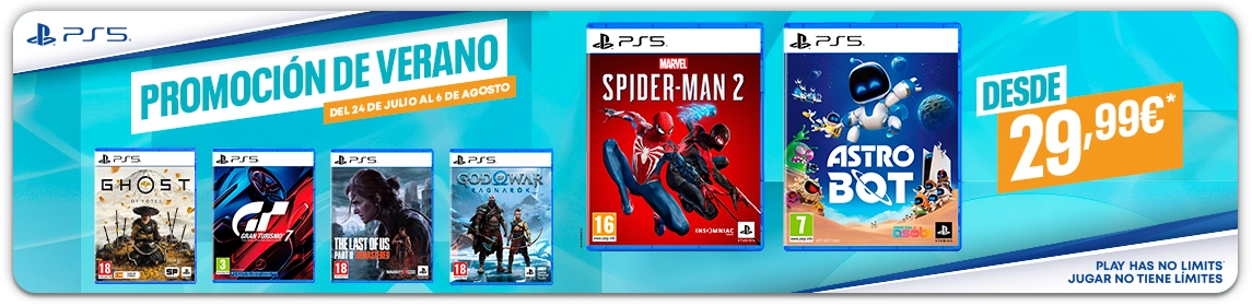 Juegazos PS5 desde 19,99€ en GAME.es