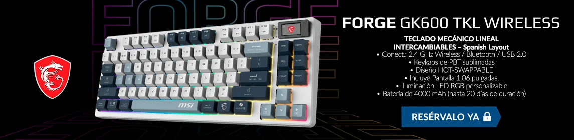 Teclado MSI GK600 TKL en GAME.es