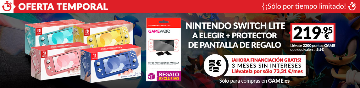 Nintendo Switch Lite + Protector en GAME.es