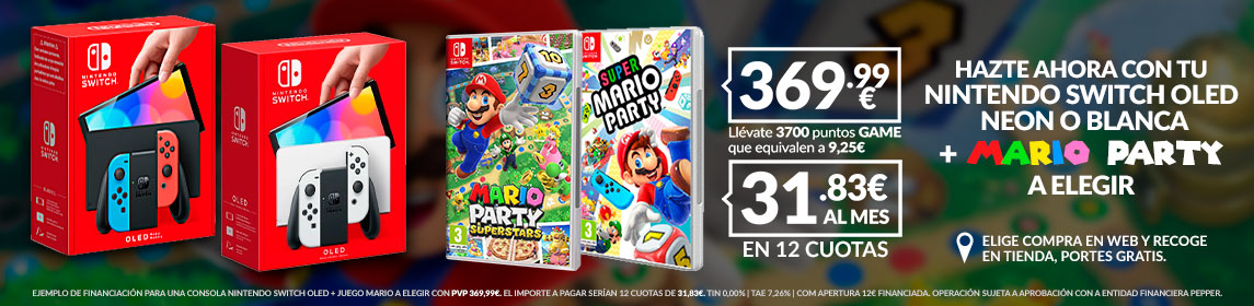 Pack Switch Oled Mario Party en GAME.es