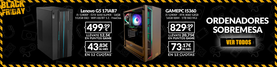 Ordenadores Sobremesas en GAME.es