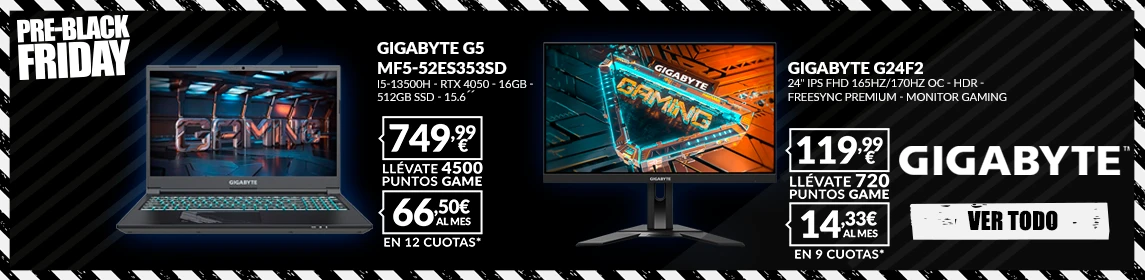 Pre-Black GIGABYTE en GAME.es