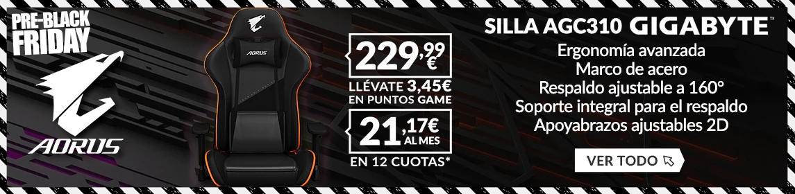 Silla Gigabyte Aorus en GAME.es