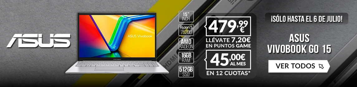 Portátiles Asus en GAME.es