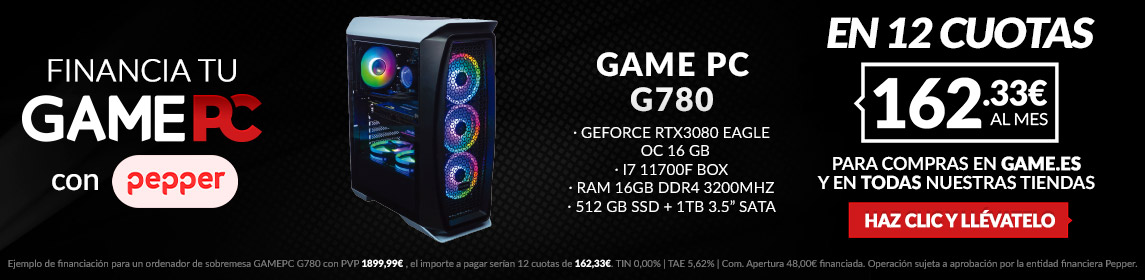 GAMEPC G780 162,33€/mes en GAME.es