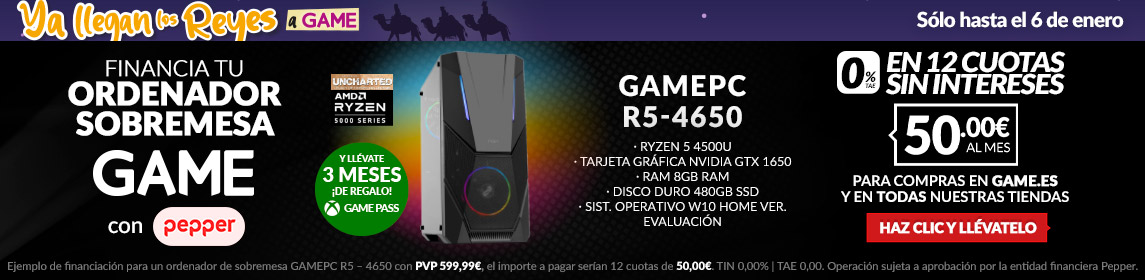 GAMEPC R5-4650 - RYZEN 5 en GAME.es