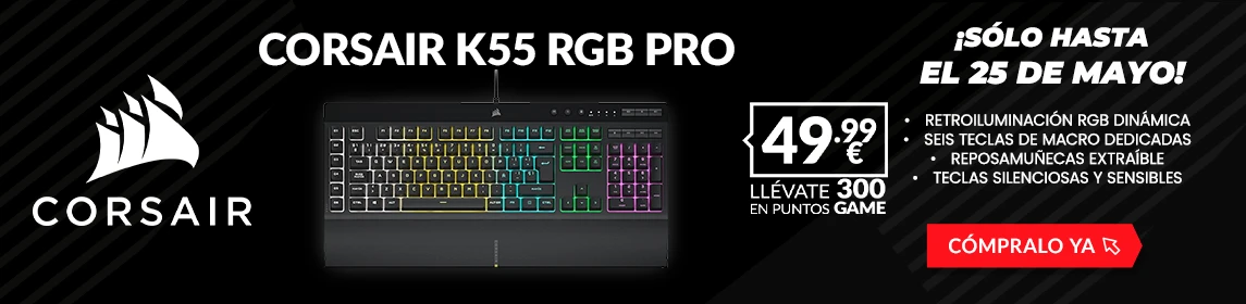 Teclado Corsair K55 Pro RGB en GAME.es