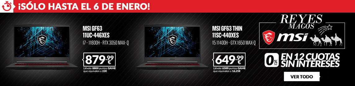 Portátiles MSI en GAME.es