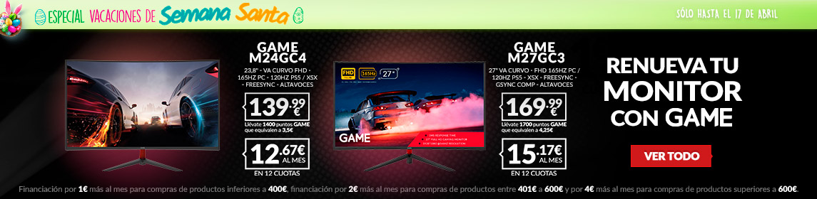 Monitores en GAME.es