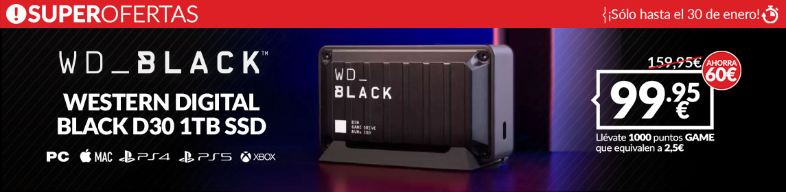 ¡Superofertas WD BLACK D30!