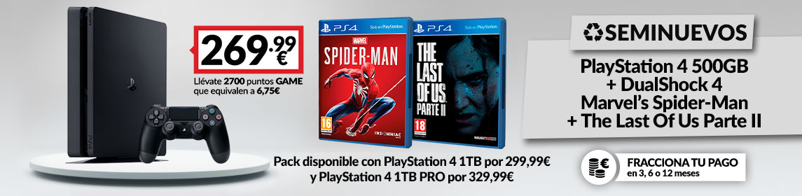 Consola PS4 + 2 Juego en GAME.es