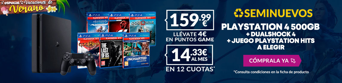 Pack PS4 + juego Hits en GAME.es