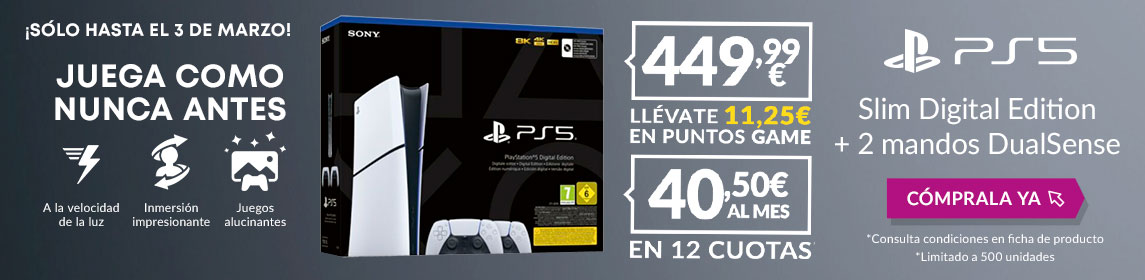Consola PS5 Slim Digital + 2 DualSense en GAME.es
