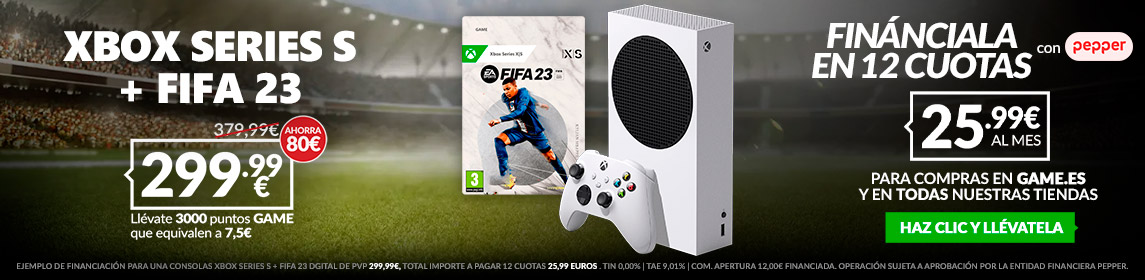 Xbox Series S + FIFA 23 en GAME.es