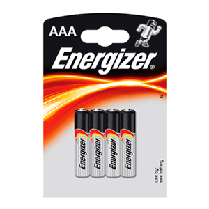 4 Pilas Energizer AAA 1.5V