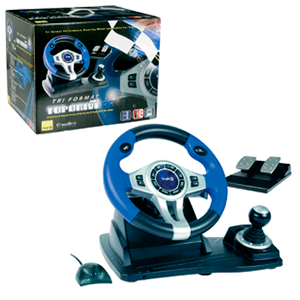 Volante Inalámbrico 3 en 1 Logic3 PS3/PS2/PC Volante Inalámbrico 3 en 1 Logic3 PS3/PS2/PC