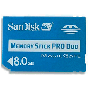 Tarjeta Memory Stick Pro Duo SanDisk 8Gb