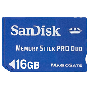 Tarjeta Memory Stick Pro Duo Sandisk 16Gb